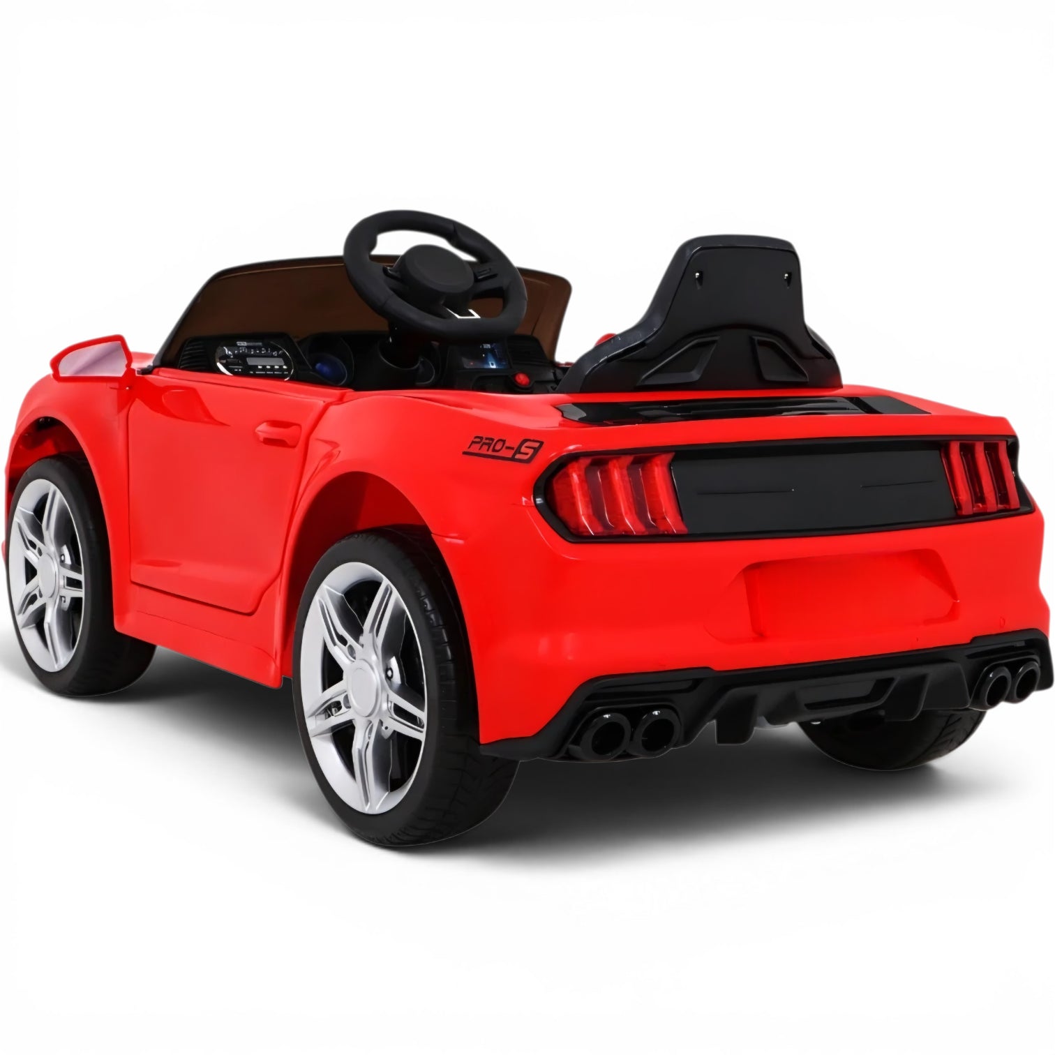 Carro Elétrico para Criança GT Style Vermelho 12v c/ RODAS DE BORRACHA & ASSENTO EM PELE