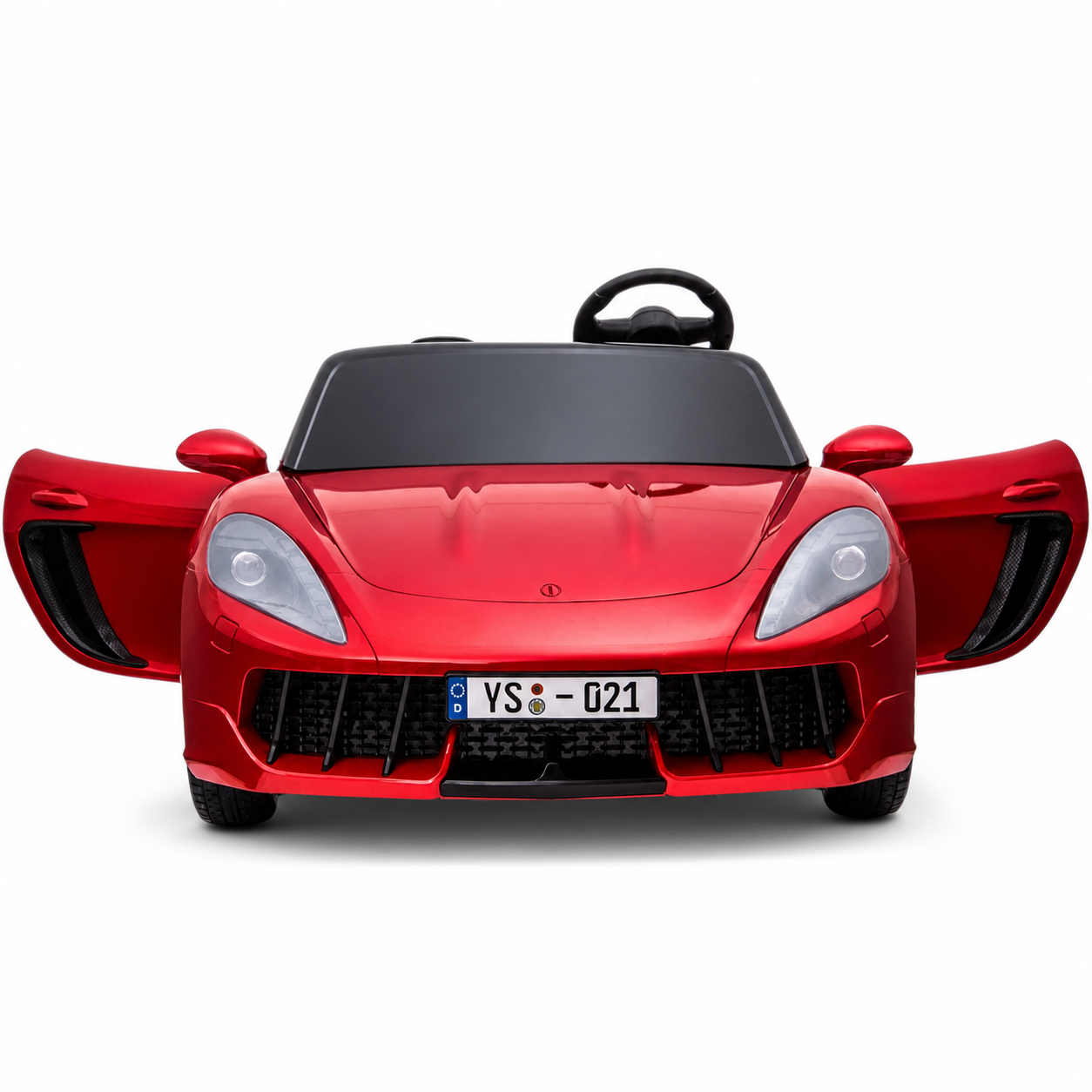 Carro elétrico para Criança PERFECTA XXL 24v Motor Brushless 180w 15km/h Vermelho Metalizado c/ RODAS DE BORRACHA & ASSENTO EM PELE