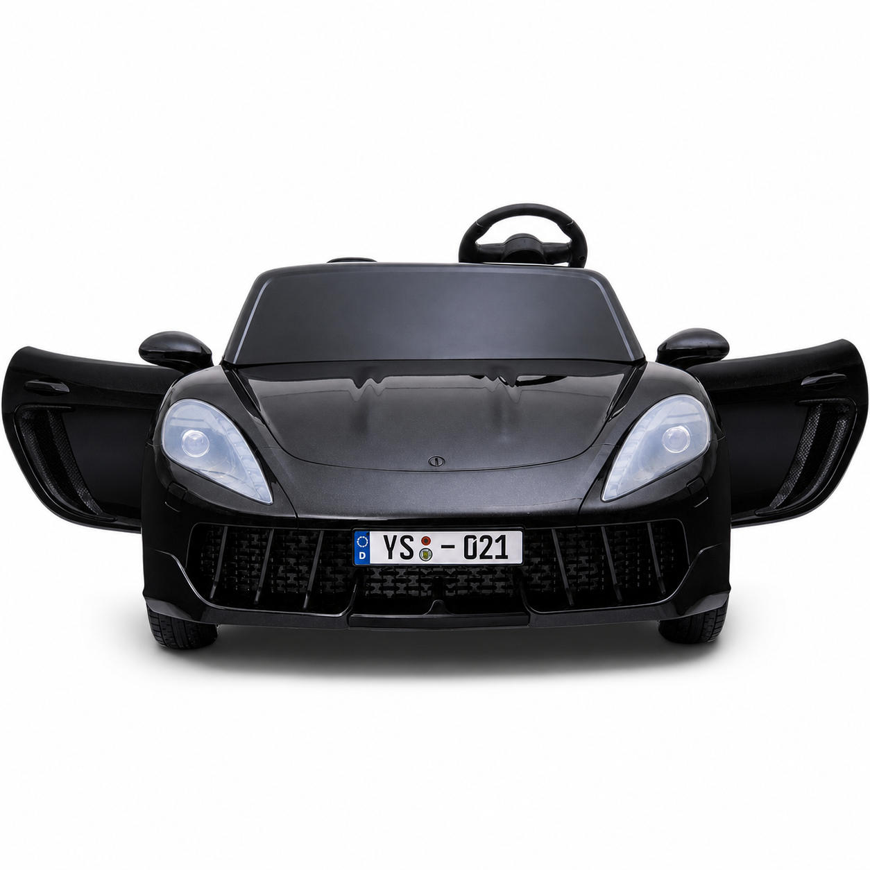 Carro elétrico para Criança PERFECTA XXL 24v Motor Brushless 180w 15km/h Preto Metalizado c/ RODAS DE BORRACHA & ASSENTO EM PELE