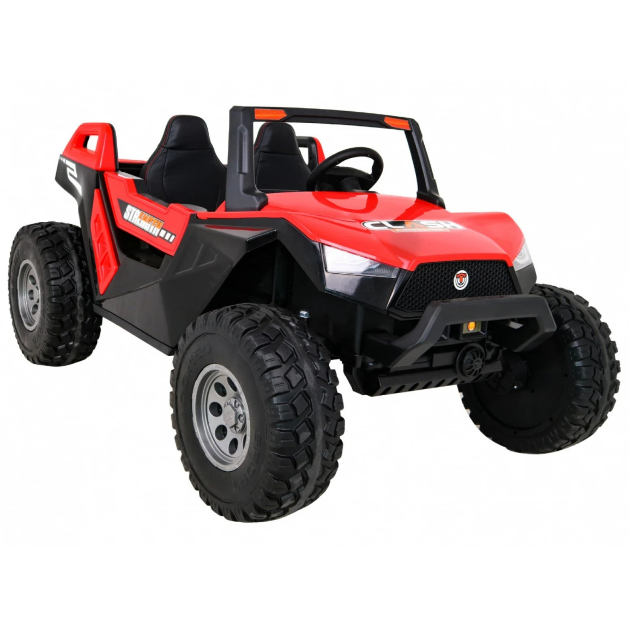 Carro Elétrico para Criança BUGGY CLASH 4x4 24v Vermelho 2 LUGARES, RODAS DE BORRACHA & ASSENTO EM PELE