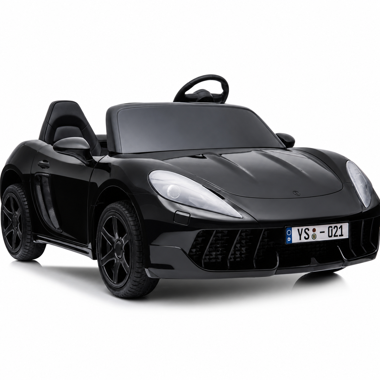 Carro elétrico para Criança PERFECTA XXL 24v Motor Brushless 180w 15km/h Preto Metalizado c/ RODAS DE BORRACHA & ASSENTO EM PELE