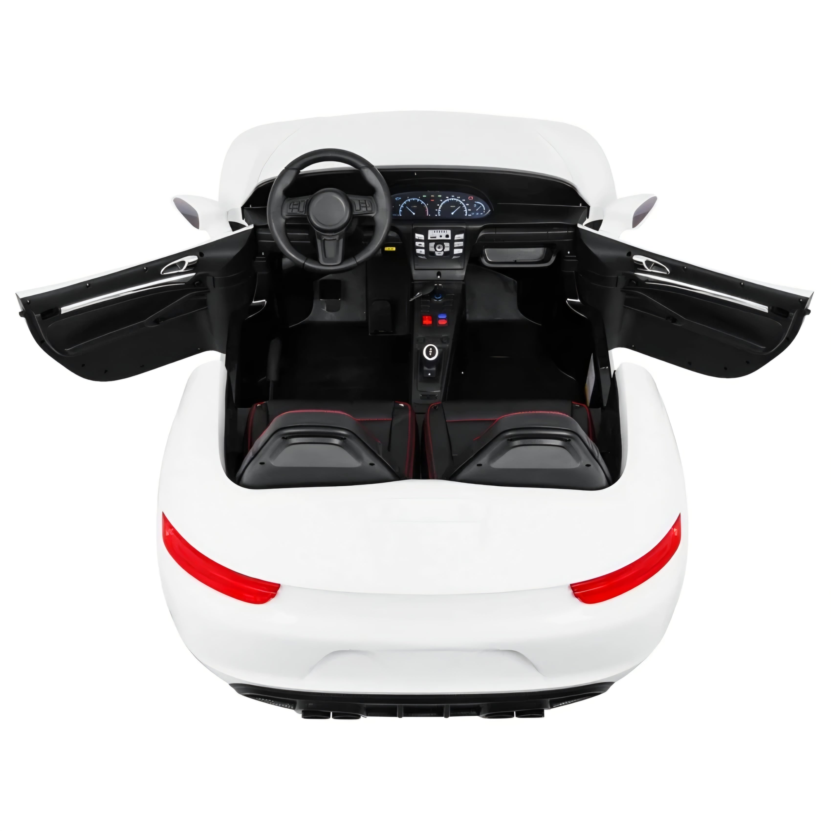 Carro elétrico para Criança PERFECTA XXL 24v Motor Brushless 180w 15km/h Branco c/ RODAS DE BORRACHA & ASSENTO EM PELE