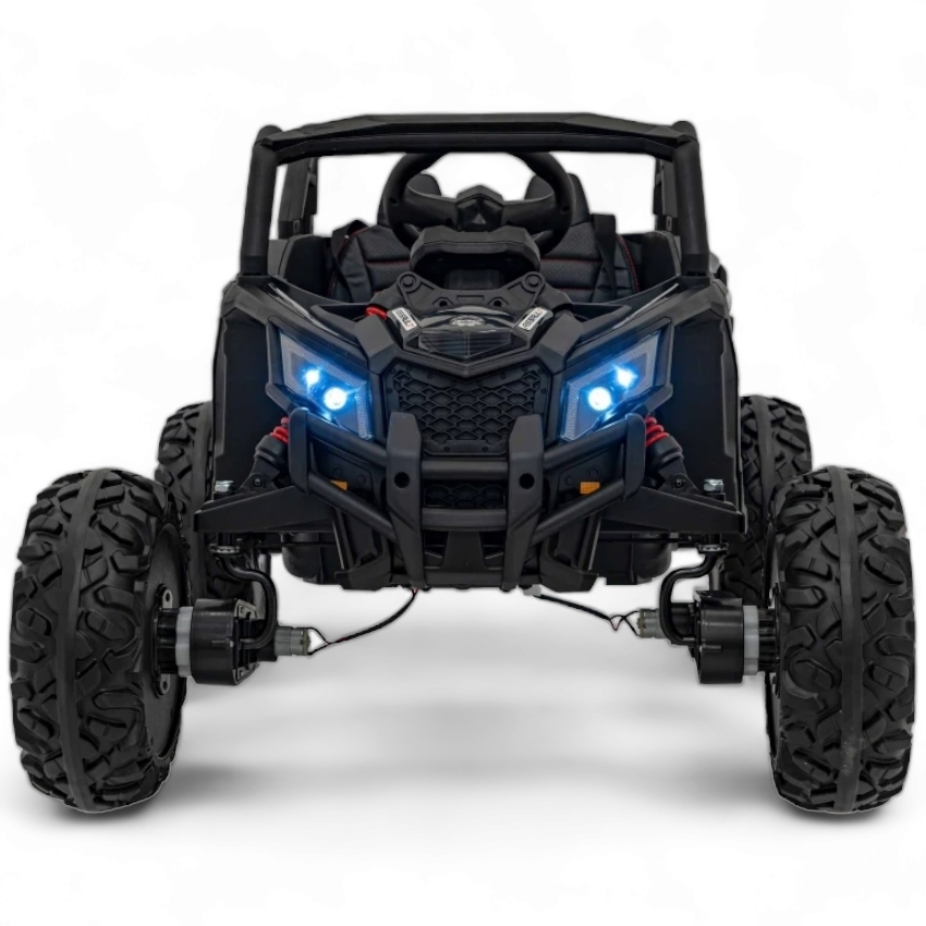 Carro Elétrico para Criança MAVERICK STYLE 4x4 24v Preto c/ RODAS DE BORRACHA & ASSENTO EM PELE