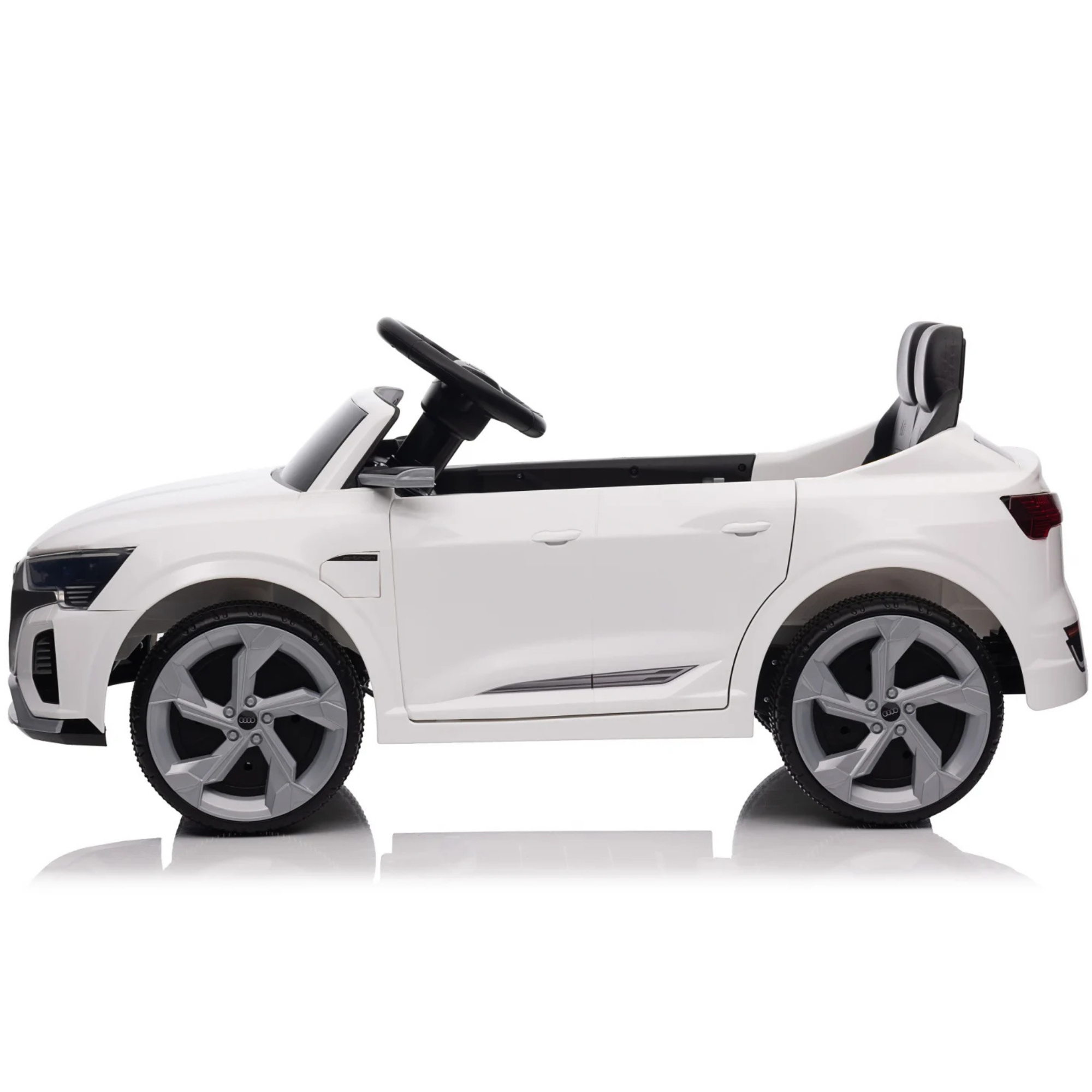 Carro Elétrico para Criança AUDI SQ8 12V Branco c/ RODAS DE BORRACHA & ASSENTO EM PELE