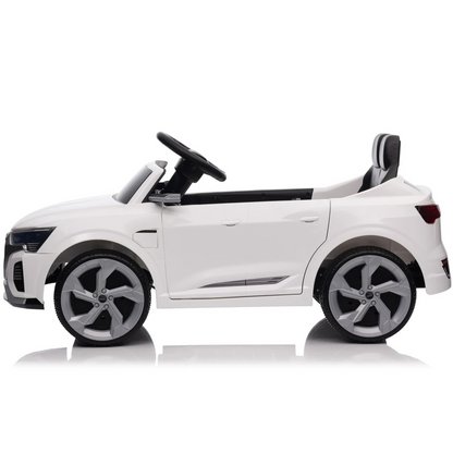 Carro Elétrico para Criança AUDI SQ8 12V Branco c/ RODAS DE BORRACHA & ASSENTO EM PELE