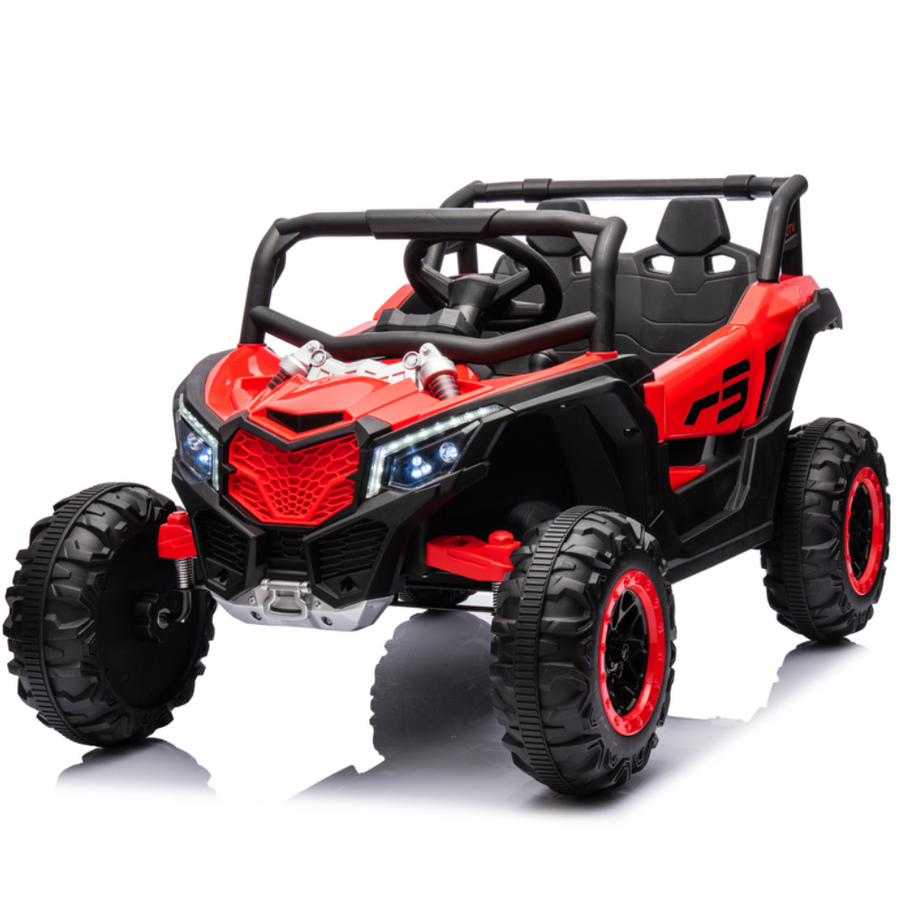 Carro Elétrico para Criança BUGGY 4x4 12v Vermelho c/ RODAS DE BORRACHA & ASSENTO EM PELE