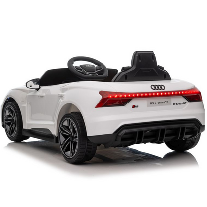 Carro Elétrico para Criança AUDI E-TRON GT 12v Branco c/ RODAS DE BORRACHA & ASSENTO EM PELE