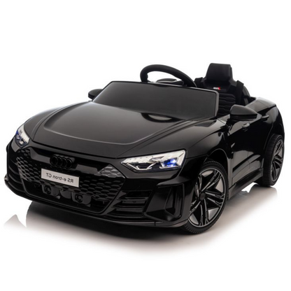 Carro Elétrico para Criança AUDI E-TRON GT 12v Preto c/ RODAS DE BORRACHA & ASSENTO EM PELE
