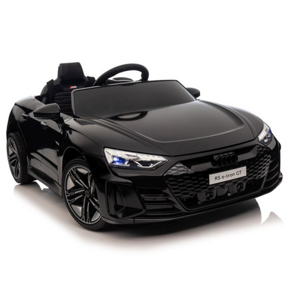 Carro Elétrico para Criança AUDI E-TRON GT 12v Preto c/ RODAS DE BORRACHA & ASSENTO EM PELE