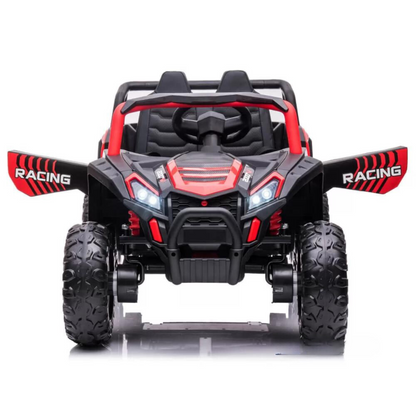 Carro Elétrico para Criança BEACH BUGGY 4x4 12v Vermelho c/ RODAS DE BORRACHA & ASSENTO EM PELE