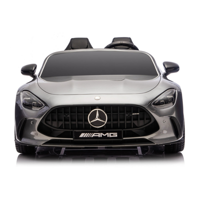 Carro Elétrico para Criança MERCEDES GT63 24v XXL Cinza Metalizado c/ MP4, RODAS DE BORRACHA & ASSENTO EM PELE