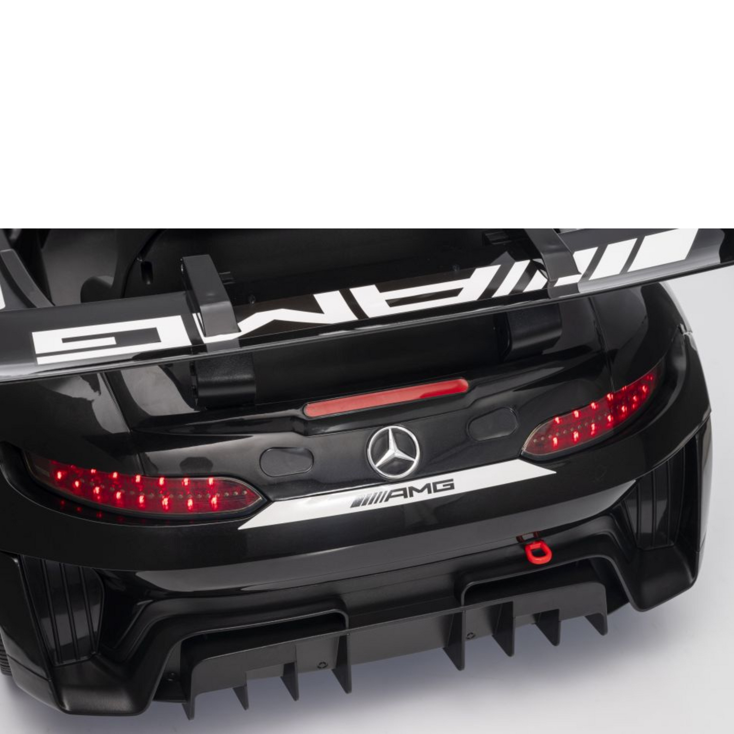 Carro Elétrico para Criança MERCEDES GT3 Deluxe 12v Preto c/ RODAS DE BORRACHA & ASSENTO EM PELE