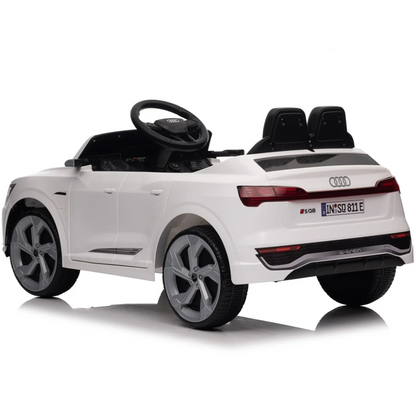Carro Elétrico para Criança AUDI SQ8 12V Branco c/ RODAS DE BORRACHA & ASSENTO EM PELE