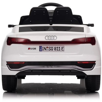 Carro Elétrico para Criança AUDI SQ8 12V Branco c/ RODAS DE BORRACHA & ASSENTO EM PELE