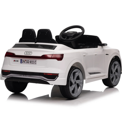 Carro Elétrico para Criança AUDI SQ8 12V Branco c/ RODAS DE BORRACHA & ASSENTO EM PELE