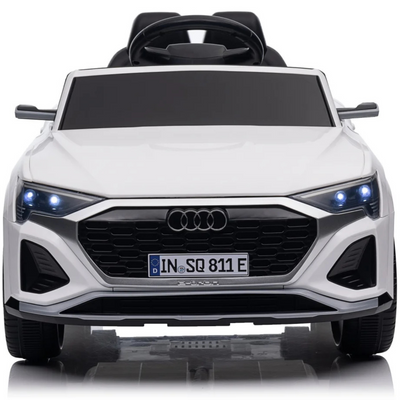 Carro Elétrico para Criança AUDI SQ8 12V Branco c/ RODAS DE BORRACHA & ASSENTO EM PELE