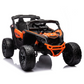 Carro Elétrico para Criança CAN-AM MAVERICK 4x4 24v Laranja c/ RODAS DE BORRACHA & ASSENTO EM PELE