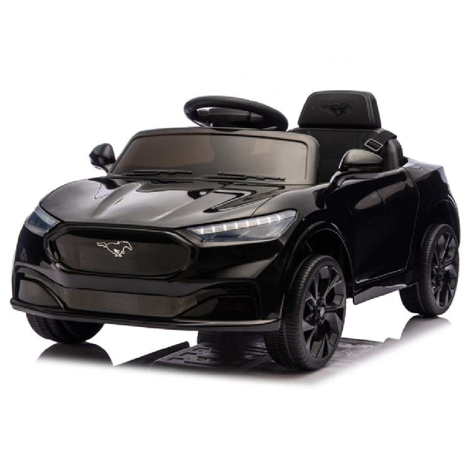 Carro Elétrico para criança FORD MUSTANG MACH-E 24v Preto c/ RODAS DE BORRACHA & ASSENTO EM PELE