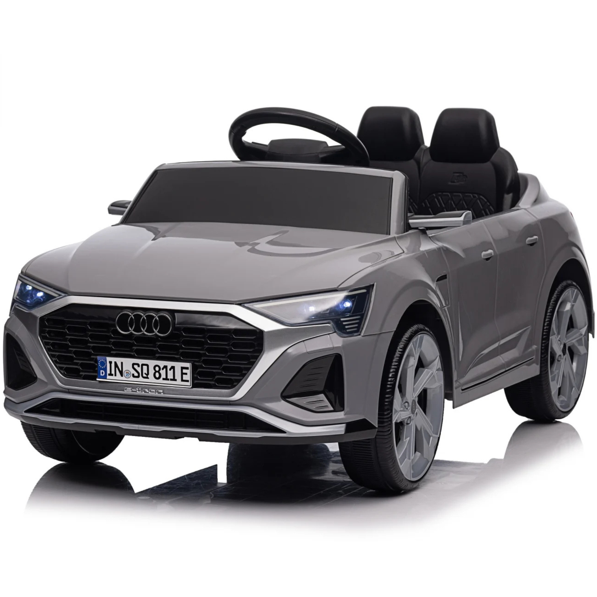 PRÉ-VENDA - Carro Elétrico para Criança AUDI SQ8 12V Cinza c/ RODAS DE BORRACHA & ASSENTO EM PELE