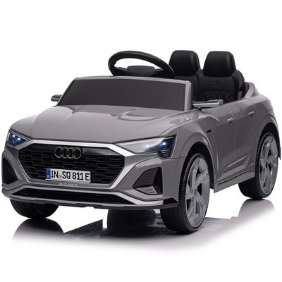 Carro Elétrico para Criança AUDI SQ8 12V Cinza c/ RODAS DE BORRACHA & ASSENTO EM PELE