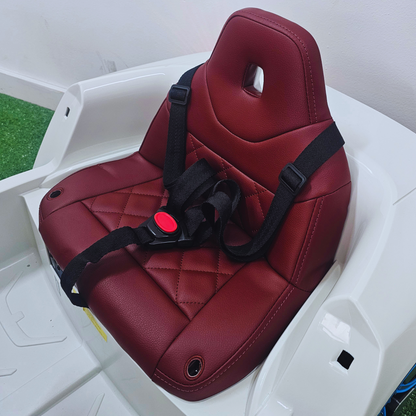 Carro Elétrico para Criança BMW I4 12v BATERIA DE LITIO Branco c/ RODAS DE BORRACHA & ASSENTO EM PELE