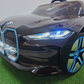 Carro Elétrico para Criança BMW I4 12v BATERIA DE LITIO Preto c/ RODAS DE BORRACHA & ASSENTO EM PELE