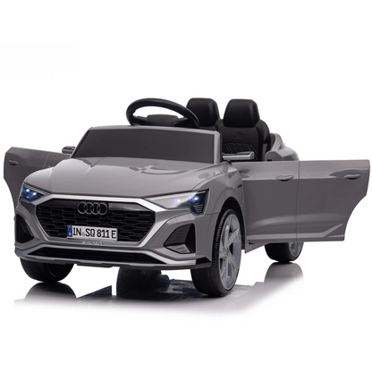 Carro Elétrico para Criança AUDI SQ8 12V Cinza c/ RODAS DE BORRACHA & ASSENTO EM PELE