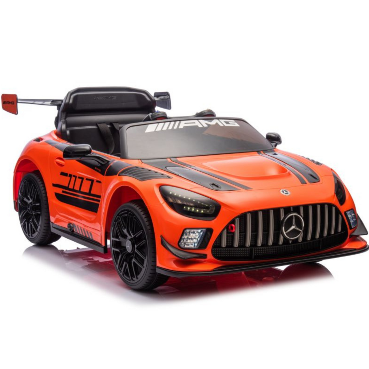 Mercedes GT3 Deluxe 12V Laranja – carro elétrico para criança (vista 5)
