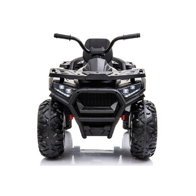 Mota Elétrica para Criança QUAD DESERT 12V Preta c/ RODAS DE BORRACHA & ASSENTO EM PELE