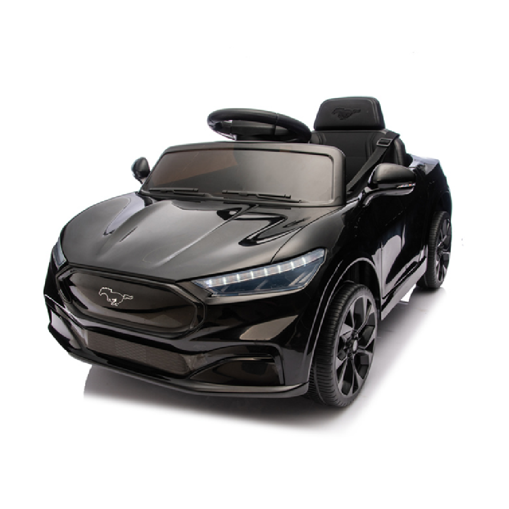 Carro Elétrico para criança FORD MUSTANG MACH-E 24v Preto c/ RODAS DE BORRACHA & ASSENTO EM PELE