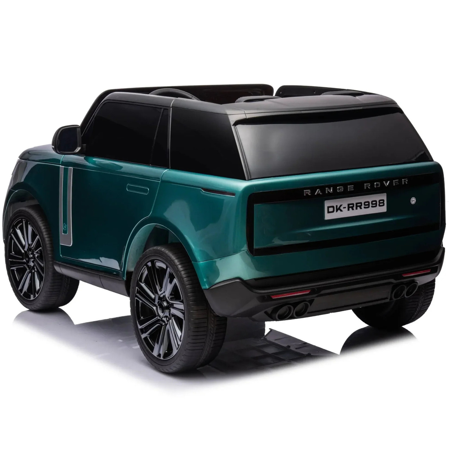 Carro elétrico para criança RANGE ROVER SV Verde Metalizado 2 Lugares 24v MP4 c/ RODAS DE BORRACHA & ASSENTO EM PELE