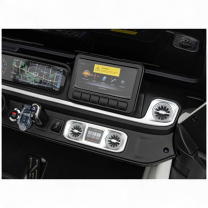 Carro Elétrico para Criança Mercedes G63 AMG XXL Branco 24v 4x200w c/ Rodas de Borracha & Assentos em Pele