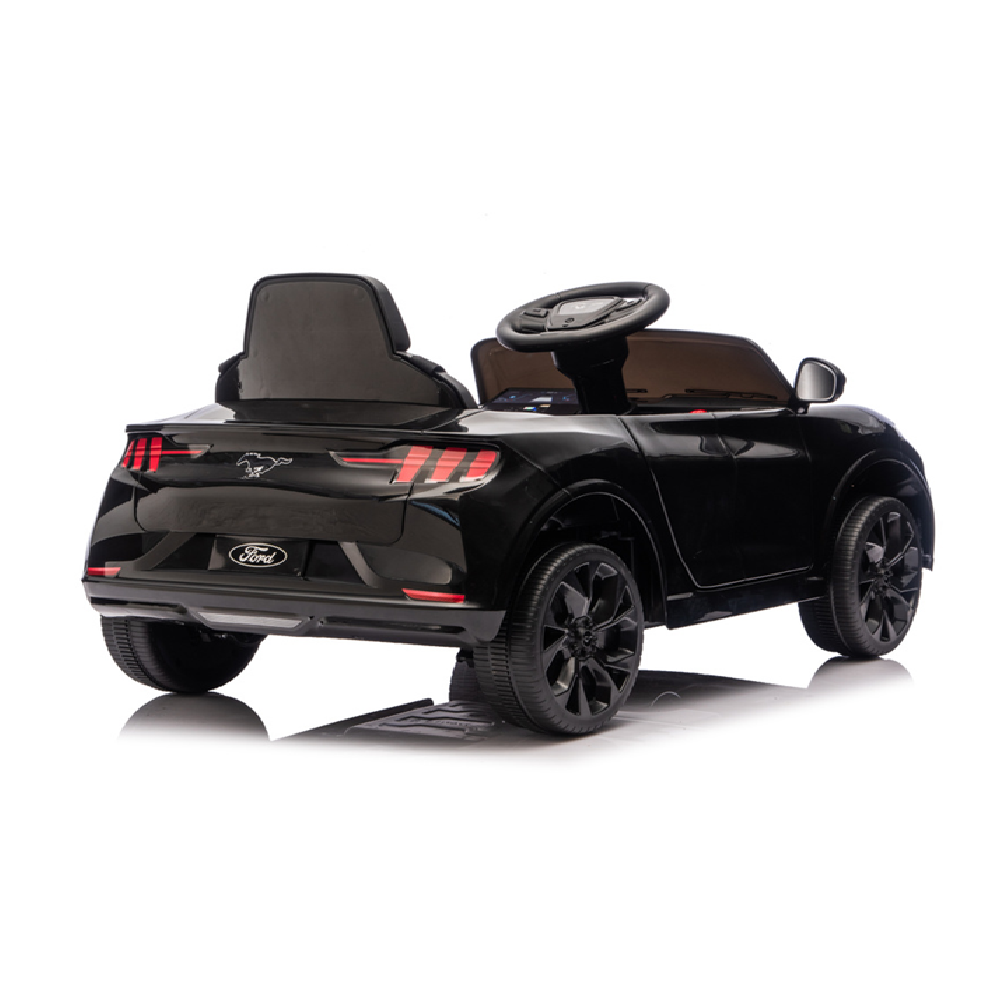 Carro Elétrico para criança FORD MUSTANG MACH-E 24v Preto c/ RODAS DE BORRACHA & ASSENTO EM PELE