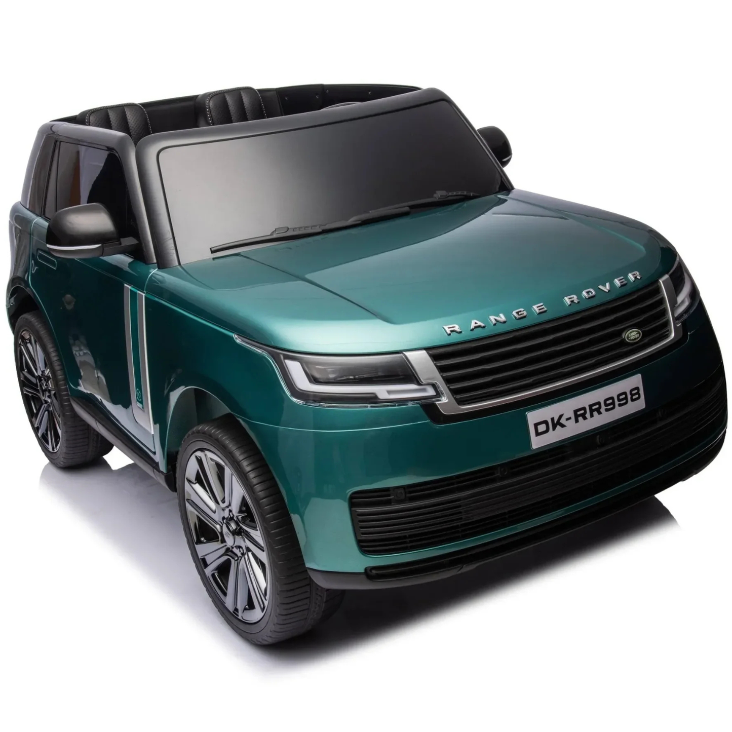 Carro elétrico para criança RANGE ROVER SV Verde Metalizado 2 Lugares 24v MP4 c/ RODAS DE BORRACHA & ASSENTO EM PELE