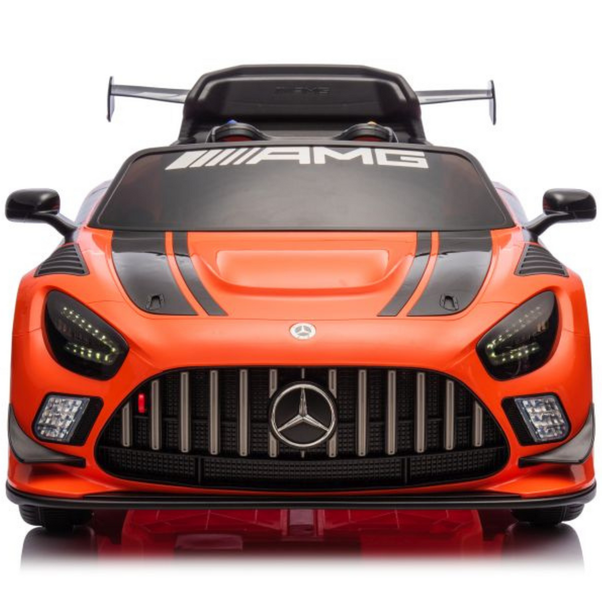 Mercedes GT3 Deluxe 12V Laranja – carro elétrico para criança (vista 3)