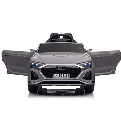 Carro Elétrico para Criança AUDI SQ8 12V Cinza c/ RODAS DE BORRACHA & ASSENTO EM PELE