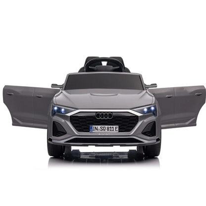 Carro Elétrico para Criança AUDI SQ8 12V Cinza c/ RODAS DE BORRACHA & ASSENTO EM PELE