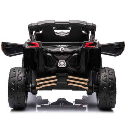 Carro Elétrico para Criança CAN-AM MAVERICK 4x4 24v Khaki c/ RODAS DE BORRACHA & ASSENTO EM PELE
