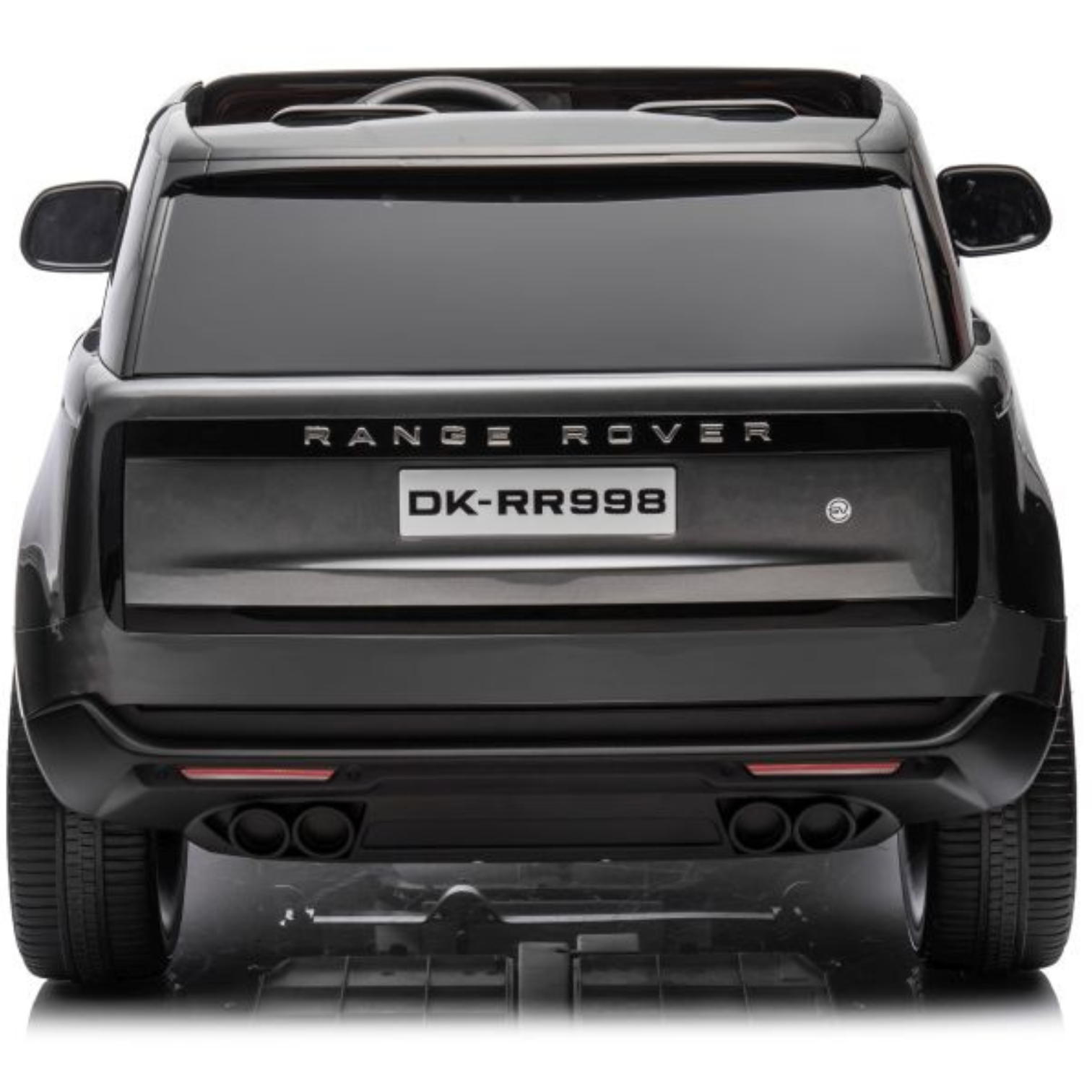 Carro elétrico para criança RANGE ROVER SV Cinza Metalizado 2 Lugares 24v MP4 c/ RODAS DE BORRACHA & ASSENTO EM PELE