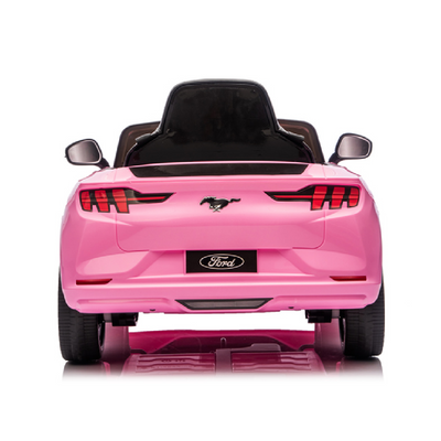 Carro Elétrico para criança FORD MUSTANG MACH-E 24v Rosa c/ RODAS DE BORRACHA & ASSENTO EM PELE