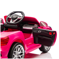 Carro Elétrico para Criança MERCEDES SL500 12V Rosa c/ RODAS DE BORRACHA & ASSENTO EM PELE