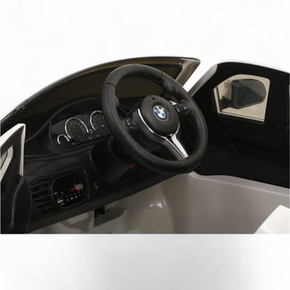 Carro Elétrico para Criança BMW X6M 12v Cinza Metalizado c/ RODAS DE BORRACHA & ASSENTO EM PELE