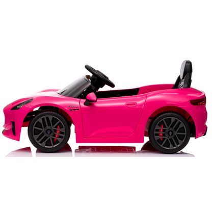 Carro Elétrico para Criança MASERATI GRAN TURISMO 12v BATERIA DE LITIO Rosa c/ RODAS DE BORRACHA & ASSENTO EM PELE