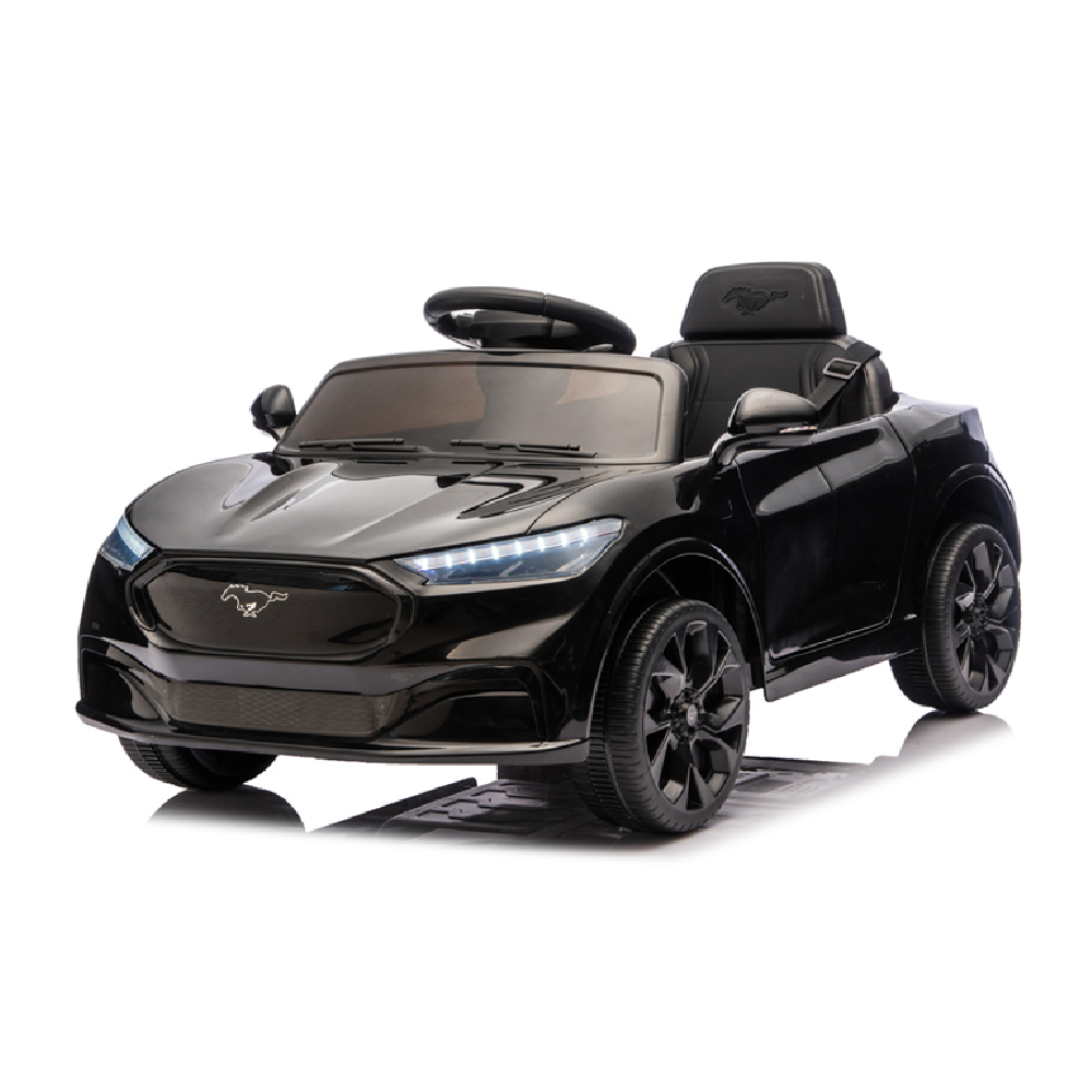 Carro Elétrico para criança FORD MUSTANG MACH-E 24v Preto c/ RODAS DE BORRACHA & ASSENTO EM PELE