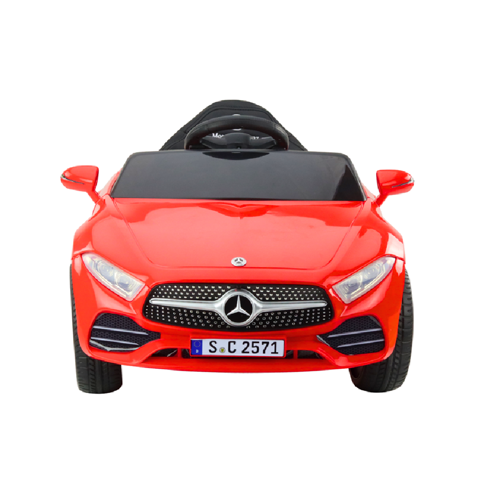 Carro Elétrico para criança MERCEDES CLS 350 12v Vermelho c/ RODAS DE BORRACHA & ASSENTO EM PELE