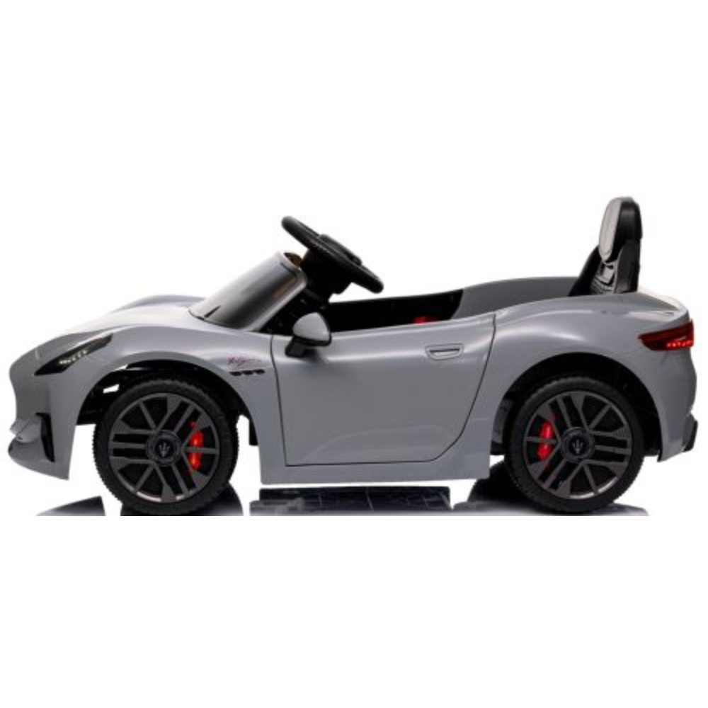 Carro Elétrico para Criança MASERATI GRAN TURISMO 12v BATERIA DE LITIO Cinza c/ RODAS DE BORRACHA & ASSENTO EM PELE
