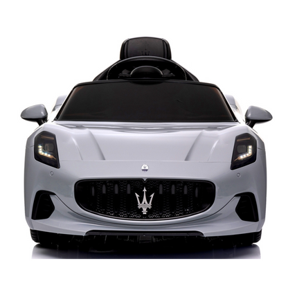 Carro Elétrico para Criança MASERATI GRAN TURISMO 12v BATERIA DE LITIO Cinza c/ RODAS DE BORRACHA & ASSENTO EM PELE