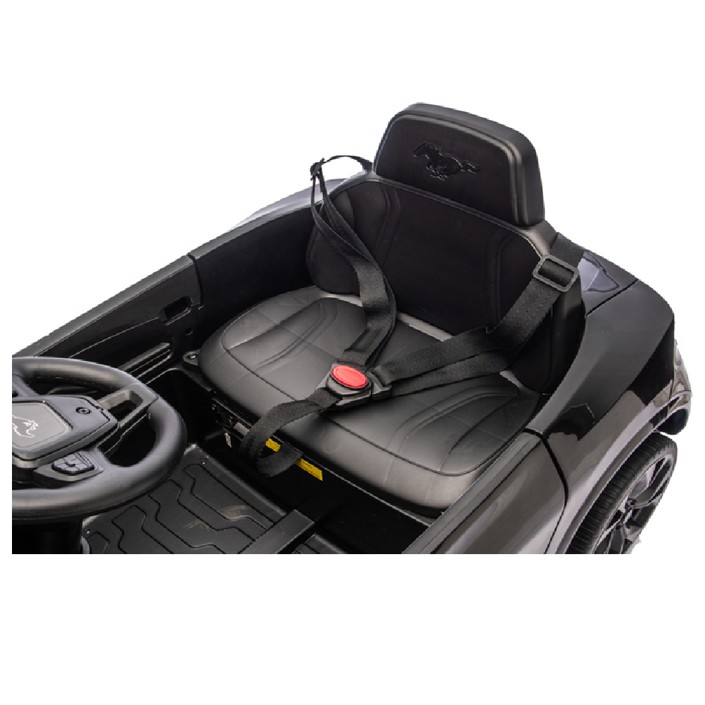 Carro Elétrico para criança FORD MUSTANG MACH-E 24v Preto c/ RODAS DE BORRACHA & ASSENTO EM PELE