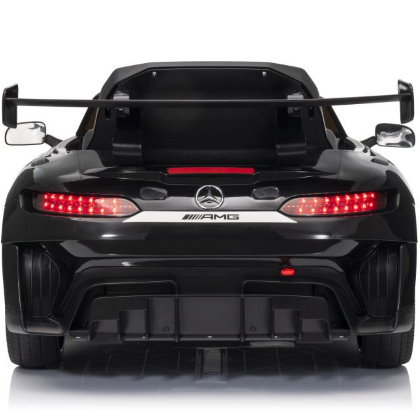 Carro Elétrico para Criança MERCEDES GT3 Deluxe 12v Preto c/ RODAS DE BORRACHA & ASSENTO EM PELE