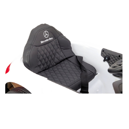 Carro Elétrico para criança MERCEDES CLS 350 12v BRANCO c/ RODAS DE BORRACHA & ASSENTO EM PELE